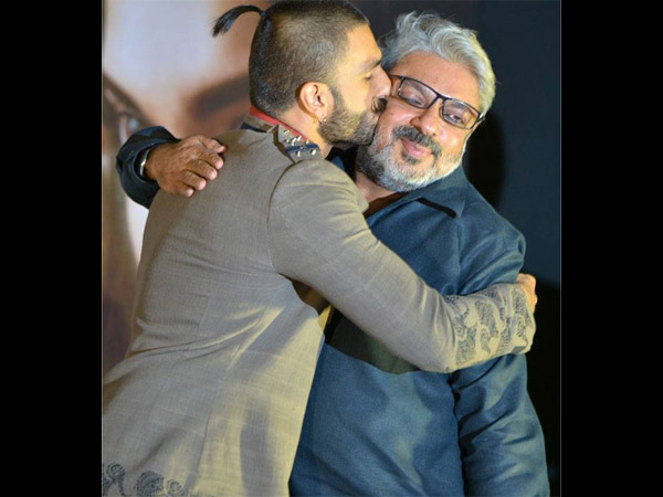 Ranveer & Sanjay At Bajirao Mastani Trailer Launch