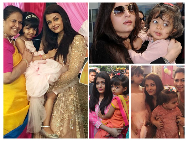 Cute Pics Of Aish & Aaradhya