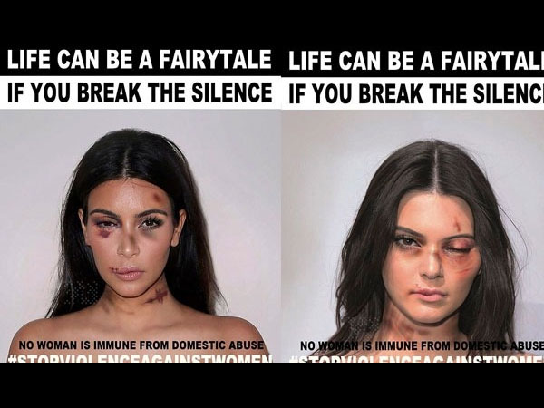 Miley, Emma Watson, Kim K & Kendall Jenner In Anti-Domestic Violence Campaign! 