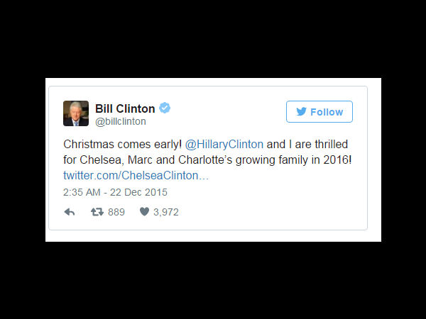 Hillary Clinton Has A Good News : Daughter Chelsea Clinton's Pregnant With Second Child! 