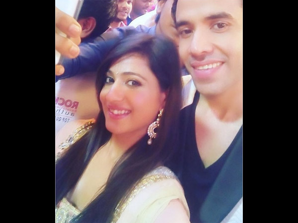 Akanksha Snapped With Tusshar Akanksha Snapped With Tusshar