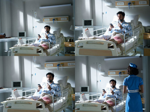 Ranbir In Hospital Bed