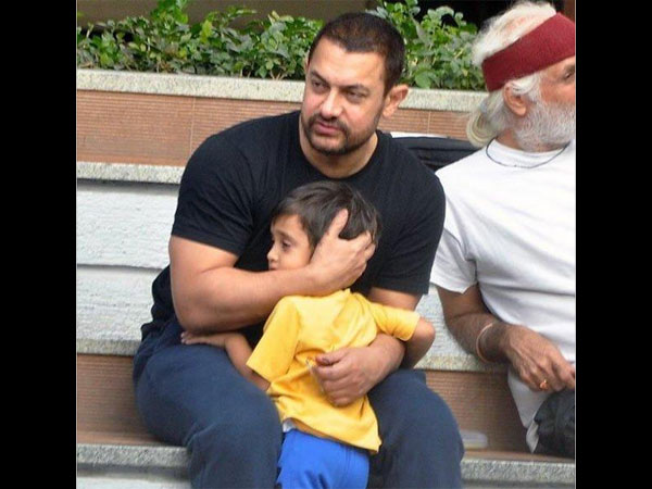 Aamir Spotted With Little Son Azad
