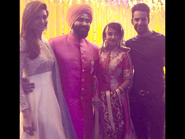 Bigg Boss 8 Contestant Aarya Babbar Ties The Knot With GF Jasmine Puri; Karishma-Upen Attend-PICS Bigg Boss 8 Contestant Aarya Babbar Ties The Knot With GF Jasmine Puri; Karishma-Upen Attend-PICS