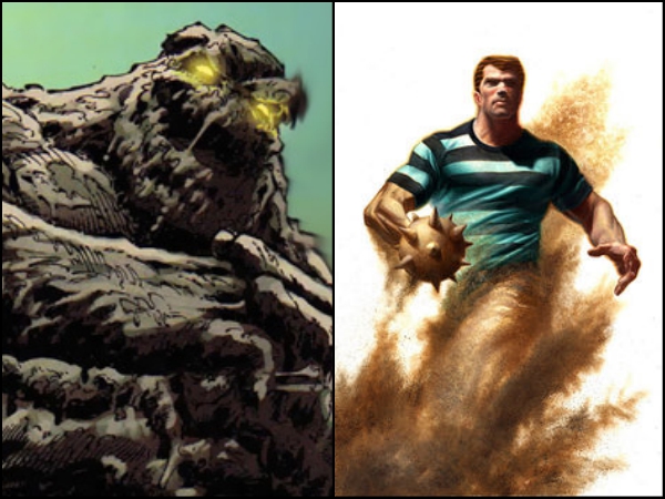 Clayface (DC) & Sandman (Marvel)