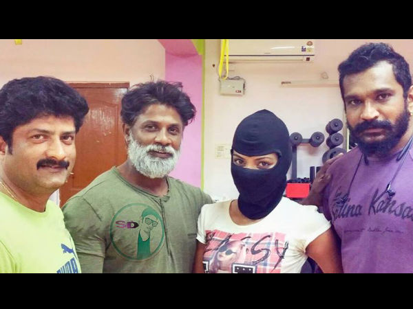 Guess The Lady Ninja With Duniya Vijay For Maasthi Gudi! 
