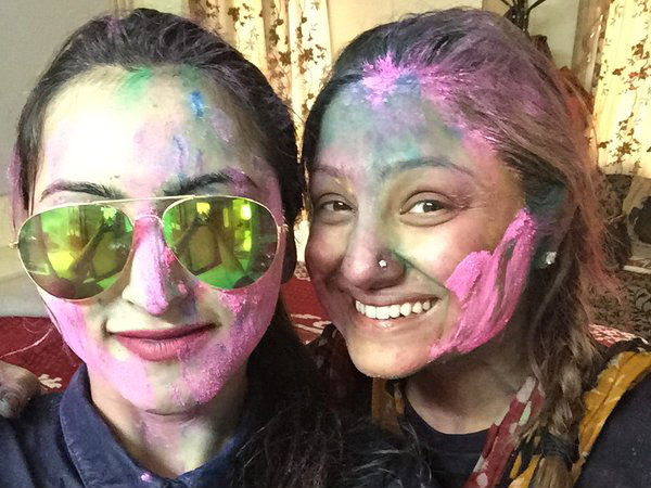 PICS: Mr & Mrs Upendra Celebrates Holi With Family And Friends!