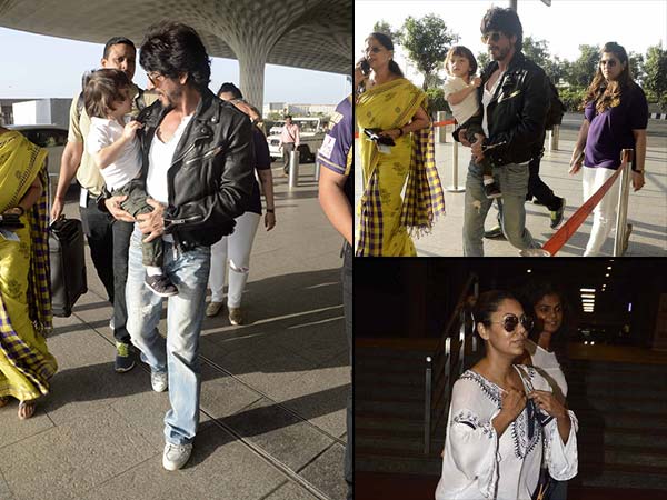 Shahrukh, Gauri, AbRam Shahrukh, Gauri, AbRam