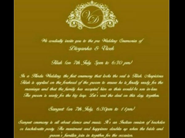 Check Out Divyanka Tripathi & Vivek Dahiya’s Beautiful Reception Card
