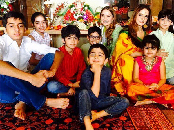 Sussanne Khan With Her Kids