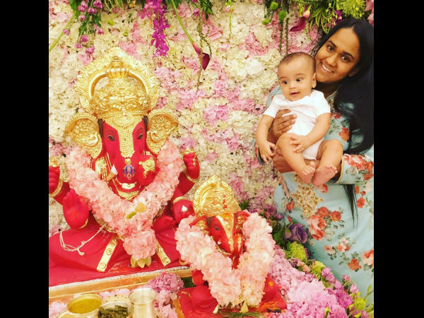 Ahil's 1st Ganpati Puja