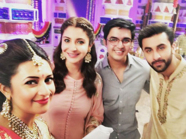 Ranbir & Anushka With Divyanka (Ishita)