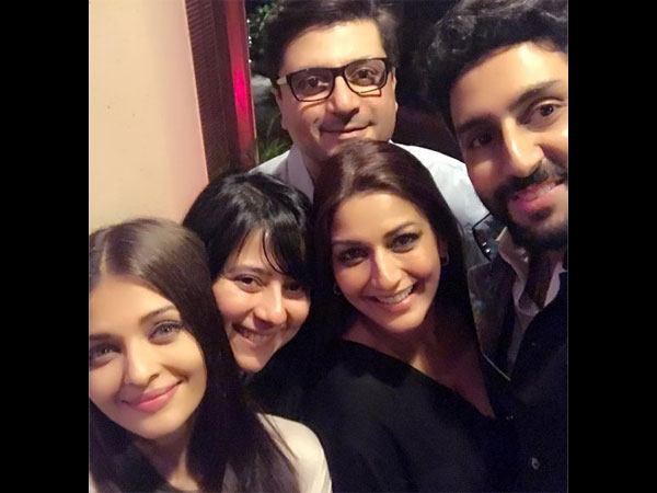 Aishwarya-Abhishek With Sonali Aishwarya-Abhishek With Sonali