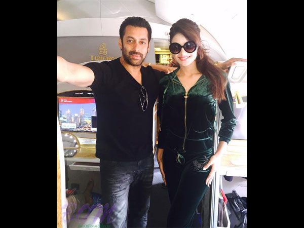 Salman & Urvashi Inside Emirates Airlines