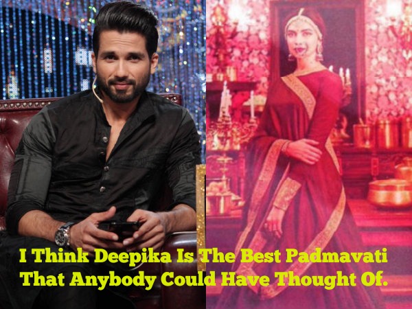 Shahid On The Padmavati Trio