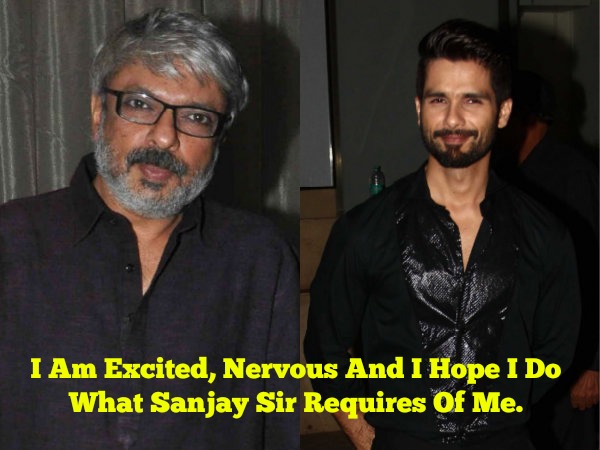 Shahid On Working With Mr Bhansali