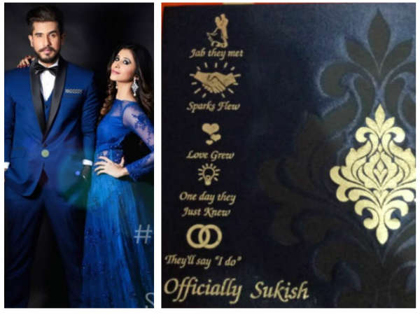It's A Royal Blue Wedding Card For Kishwer Merchant & Suyyash Rai! (PIC)