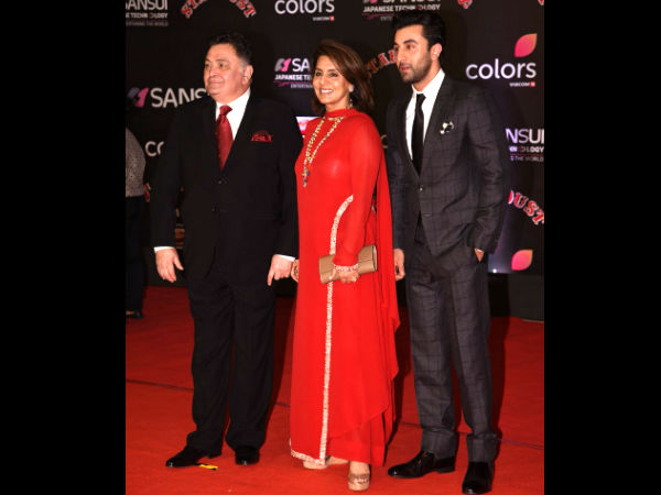 Ranbir With His Parents Ranbir With His Parents