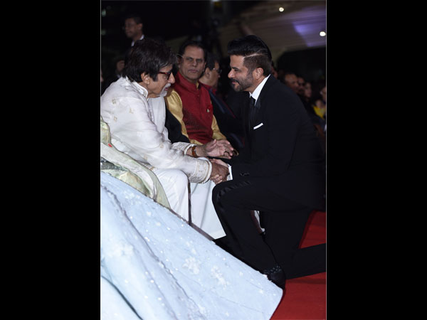 Candid Picture Of Amitabh & Anil Candid Picture Of Amitabh & Anil