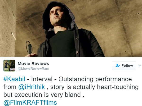 Movie Reviews ‏@MovieReviewRam