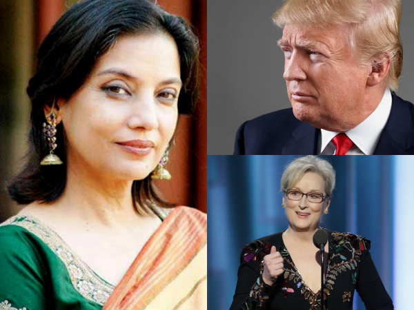 Shabana Azmi Donald Trump Meryl Streep Shabana Azmi Donald Trump Meryl Streep