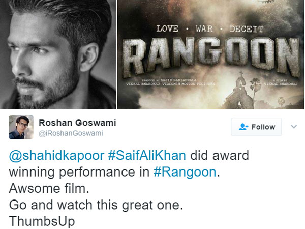 Roshan Goswami ‏@iRoshanGoswami