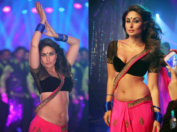 Kareena Kapoor Hot Blouse Saree Pink Kareena Kapoor Hot Blouse Saree Pink