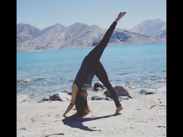 Urmila Matondkar Yoga Pangong