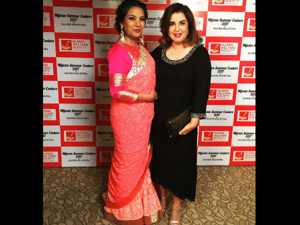 Farah Khan With Shabana Azmi