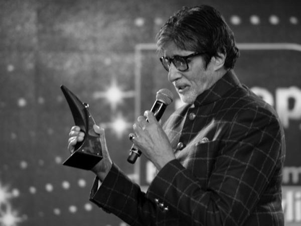 Amitabh Bachchan With His Award