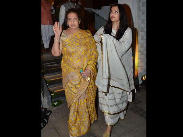 Aishwarya With Mother Aishwarya With Mother