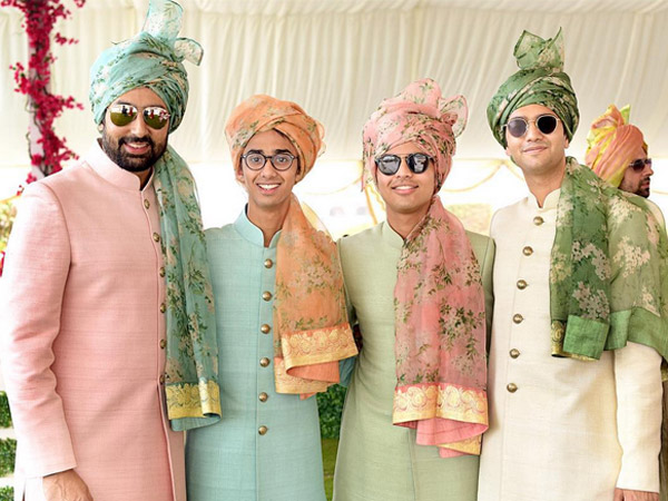 Abhishek In A Floral Safa 