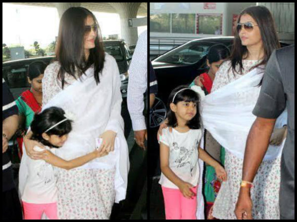 Aaradhya Hugs Her Mommy