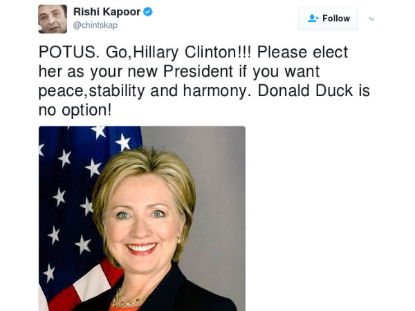 Donald What? Rishi Kapoor