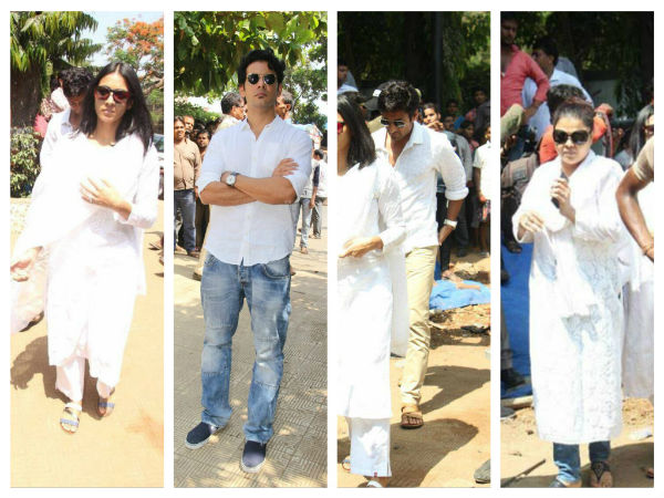 Barkha, Indraneil & Gulfam Attend Funeral