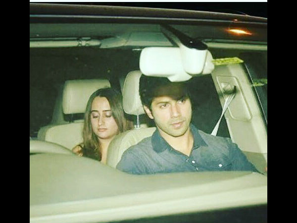 Varun Arrived With GF Natasha