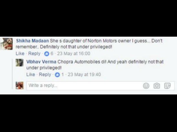 Her Dad Is An Owner Of Chopra Automobile