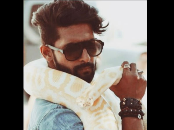 Ravi Dubey With A Snake Ravi Dubey With A Snake