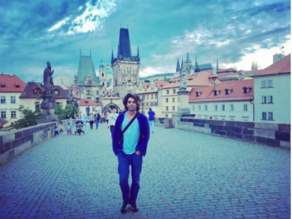 Sunil Enjoying In Prague