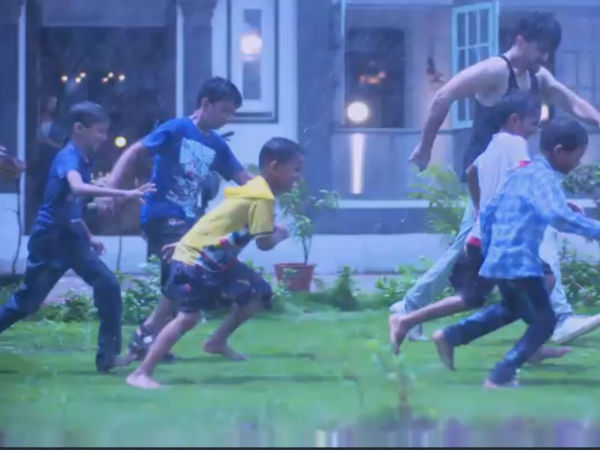 Avni Watches Neel Play With Kids In Rain