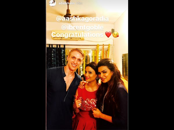 Adaa Khan With Aashka & Brent Adaa Khan With Aashka & Brent