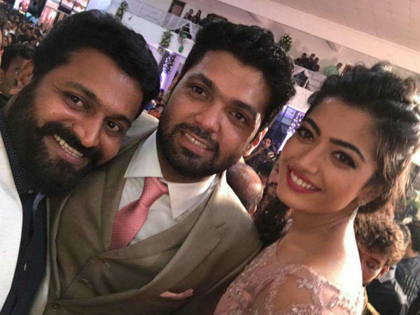 rakshit shetty rashmika mandanna engagement pics