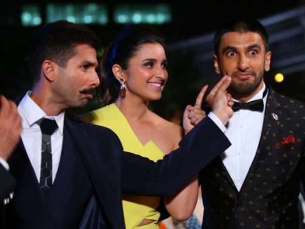 Ranveer Gets A Little More Than Shahid & Deepika