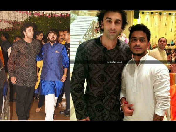 Ranbir At Ambani's Ganpati Bash Ranbir At Ambani's Ganpati Bash