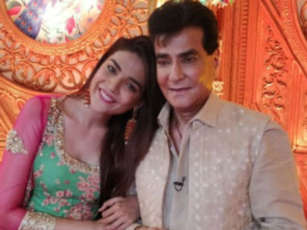 Anjum With Jeetendra Anjum With Jeetendra