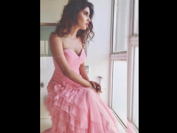 Karishma Looks Dreamy In Pink Dress Karishma Looks Dreamy In Pink Dress