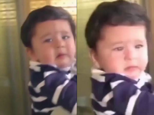 Crying Taimur