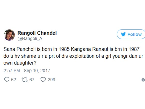 Rangoli Had Blasted Zarina Wahab Also