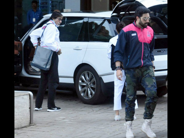 Big B Leaving For Maldives Big B Leaving For Maldives