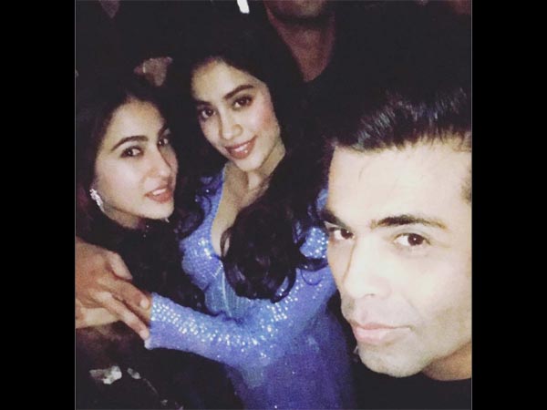 Karan With Sara & Jhanvi Karan With Sara & Jhanvi